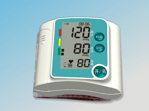 手腕式电子血压计(语音)产品编号： JC160