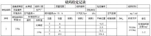 砝码检定